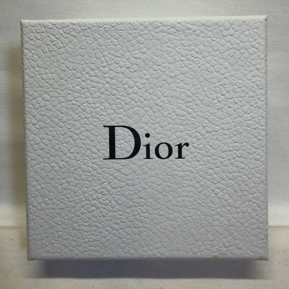 Dior Empty Gift Box Lot of 4 White Gold Black Logo Tissue Paper Luxury Packaging